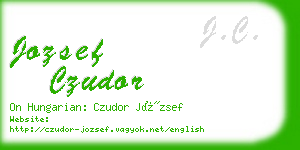 jozsef czudor business card